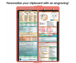 WhiteCoat Clipboard® Vertical - Coral Medical Edition