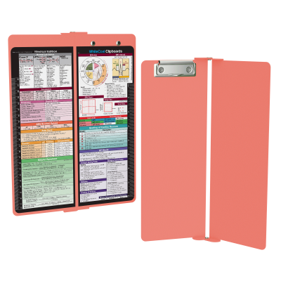 WhiteCoat Clipboard® Vertical - Coral Medical Edition