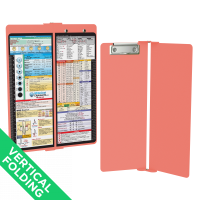 WhiteCoat Clipboard® Vertical - Coral Nursing Edition
