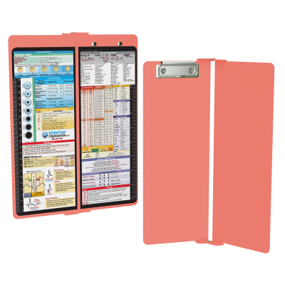 WhiteCoat Clipboard® Vertical - Coral Nursing Edition