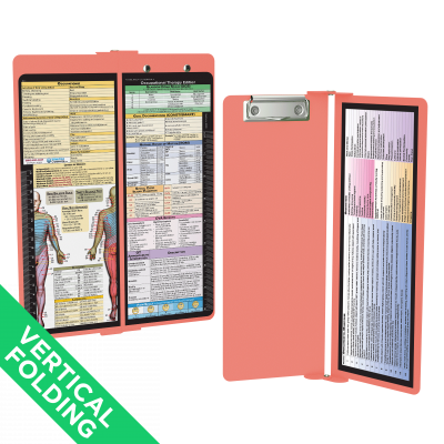 WhiteCoat Clipboard® Vertical - Coral Occupational Therapy Edition