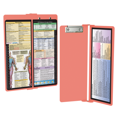 WhiteCoat Clipboard® Vertical - Coral Occupational Therapy Edition