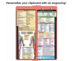 WhiteCoat Clipboard® Vertical - Coral Occupational Therapy Edition