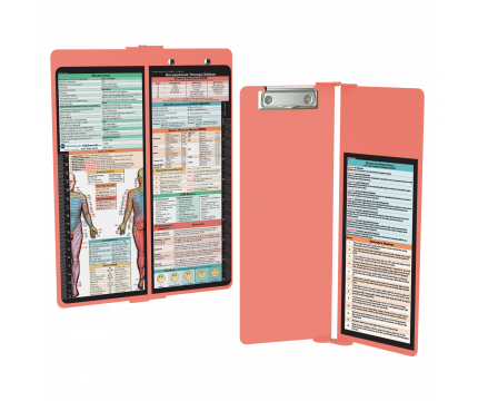WhiteCoat Clipboard® Vertical - Coral Occupational Therapy Edition