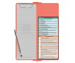 WhiteCoat Clipboard® Vertical - Coral Occupational Therapy Edition