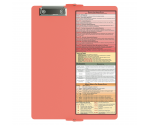 WhiteCoat Clipboard® Vertical - Coral Physical Therapy Edition