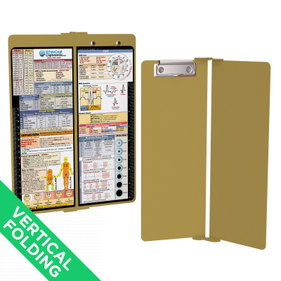WhiteCoat Clipboard® - Vertical - Tactical Brown EMT Edition