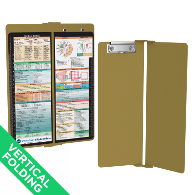 WhiteCoat Clipboard® Vertical - Tactical Brown Medical Edition