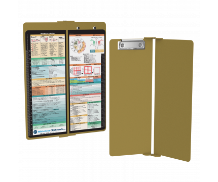 WhiteCoat Clipboard® Vertical - Tactical Brown Medical Edition