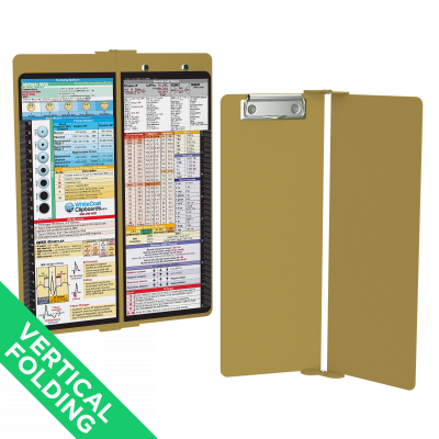 WhiteCoat Clipboard® Vertical - Tactical Brown Nursing Edition