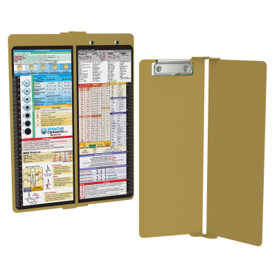 WhiteCoat Clipboard® Vertical - Tactical Brown Nursing Edition