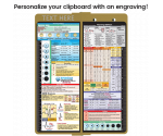 WhiteCoat Clipboard® Vertical - Tactical Brown Nursing Edition