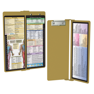 WhiteCoat Clipboard® Vertical - Tactical Brown Occupational Therapy Edition