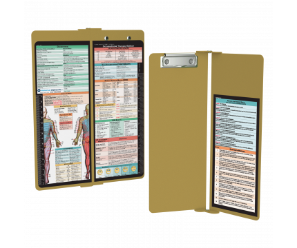 WhiteCoat Clipboard® Vertical - Tactical Brown Occupational Therapy Edition