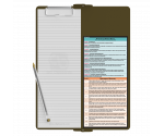 WhiteCoat Clipboard® Vertical - Tactical Brown Occupational Therapy Edition