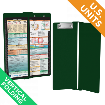 WhiteCoat Clipboard® Vertical - Green Medical Edition