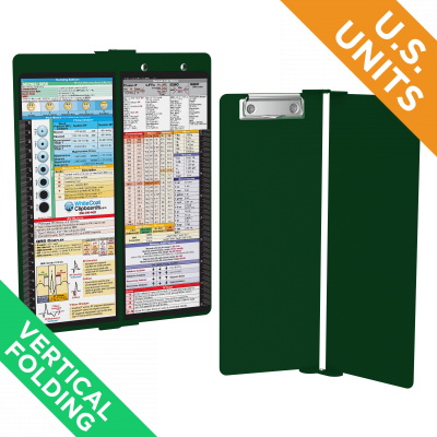 WhiteCoat Clipboard® Vertical - Green Nursing Edition