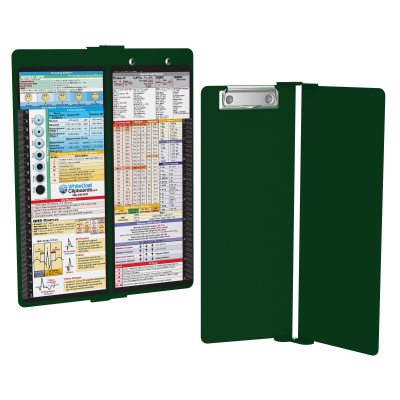 WhiteCoat Clipboard® Vertical - Green Nursing Edition