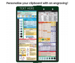 WhiteCoat Clipboard® Vertical - Green Nursing Edition