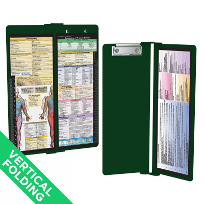 WhiteCoat Clipboard® Vertical - Green Occupational Therapy Edition