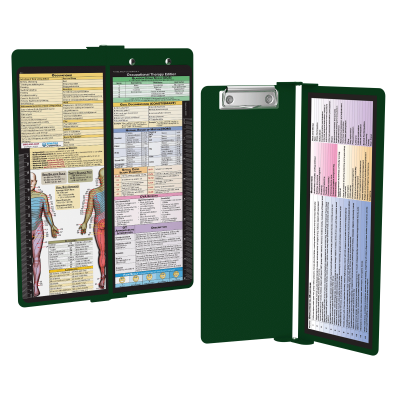 WhiteCoat Clipboard® Vertical - Green Occupational Therapy Edition