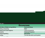 WhiteCoat Clipboard® Vertical - Green Occupational Therapy Edition