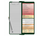 WhiteCoat Clipboard® Vertical - Green Physical Therapy Edition