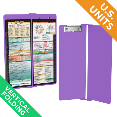 WhiteCoat Clipboard® Vertical - Lilac Medical Edition