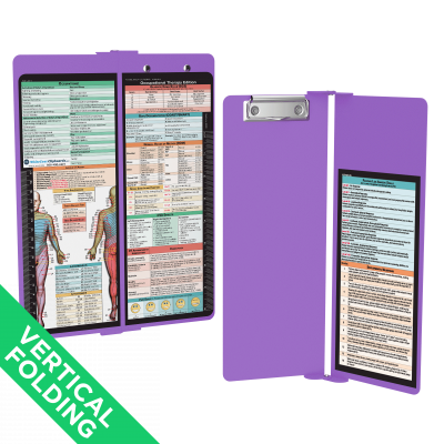 WhiteCoat Clipboard® Vertical - Lilac Occupational Therapy Edition