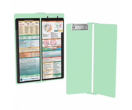 WhiteCoat Clipboard® Vertical - Mint Medical Edition
