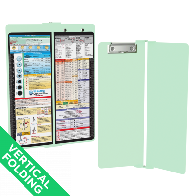 WhiteCoat Clipboard® Vertical - Mint Nursing Edition