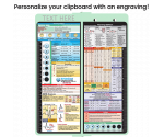 WhiteCoat Clipboard® Vertical - Mint Nursing Edition