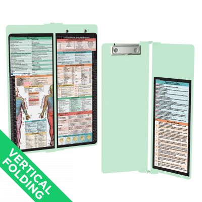 WhiteCoat Clipboard® Vertical - Mint Occupational Therapy Edition