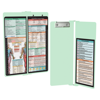 WhiteCoat Clipboard® Vertical - Mint Occupational Therapy Edition