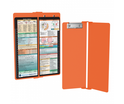 WhiteCoat Clipboard - Vertical - Orange Medical Edition