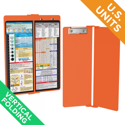 WhiteCoat Clipboard® Vertical - Orange Nursing Edition