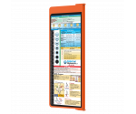 WhiteCoat Clipboard® Vertical - Orange Nursing Edition