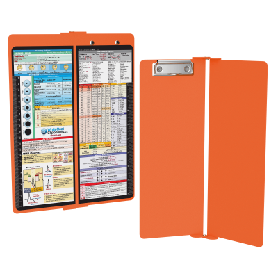 WhiteCoat Clipboard® Vertical - Orange Nursing Edition