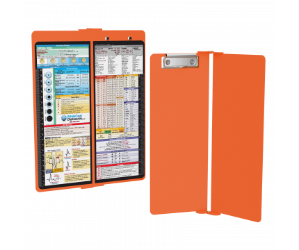 WhiteCoat Clipboard® Vertical - Orange Nursing Edition