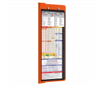 WhiteCoat Clipboard® Vertical - Orange Nursing Edition