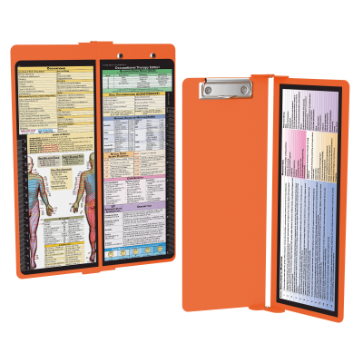 WhiteCoat Clipboard® Vertical - Orange Occupational Therapy Edition