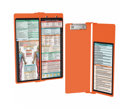 WhiteCoat Clipboard® Vertical - Orange Occupational Therapy Edition