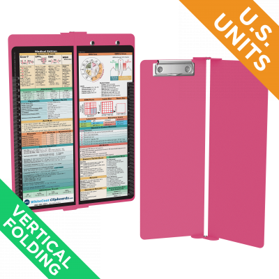 WhiteCoat Clipboard® Vertical - Pink Medical Edition