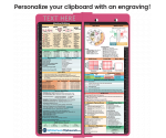 WhiteCoat Clipboard® Vertical - Pink Medical Edition