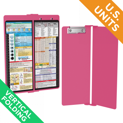 WhiteCoat Clipboard® Vertical - Pink Nursing Edition