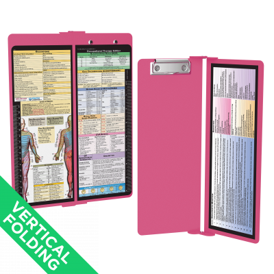 WhiteCoat Clipboard® Vertical - Pink Occupational Therapy Edition
