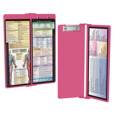 WhiteCoat Clipboard® Vertical - Pink Occupational Therapy Edition