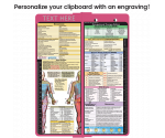 WhiteCoat Clipboard® Vertical - Pink Occupational Therapy Edition