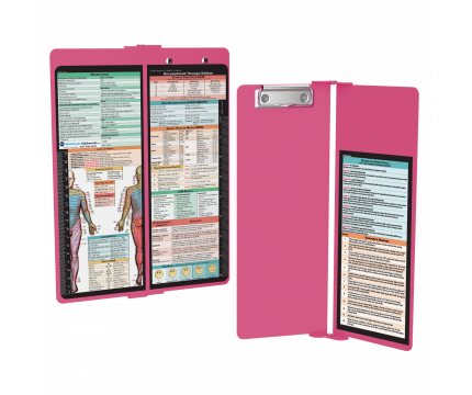 WhiteCoat Clipboard® Vertical - Pink Occupational Therapy Edition