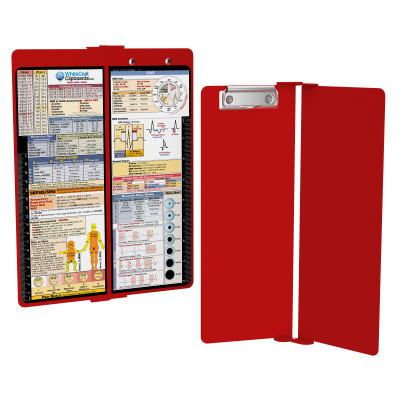 WhiteCoat Clipboard® Vertical - Red EMT Edition